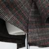 Shiz MAdAm Women A Line Round Check Wool jAcket J31627