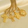 2026 Vintage Trend Virgin Mary Necklace Men's and Women's Cross Pendant Ornament