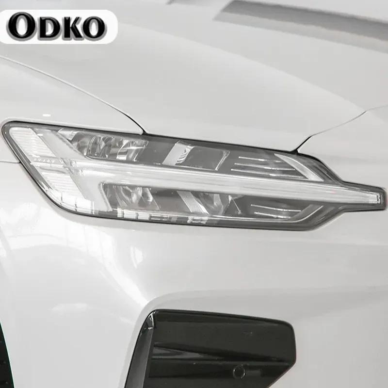 2 Stück Auto-Frontlicht transparenter TPU-Aufkleber für Scheinwerfer, Schutzfolie für Volvo XC90 XC40 XC60 S60 S90 V60 V90 Zubehör