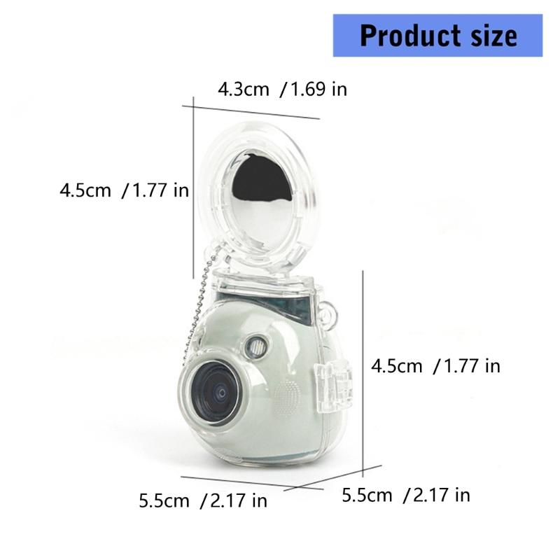 Transparents AntiScratch Phone Camera Cover Builts In 360 Adjustable Mirror for Precise SelfPortraits