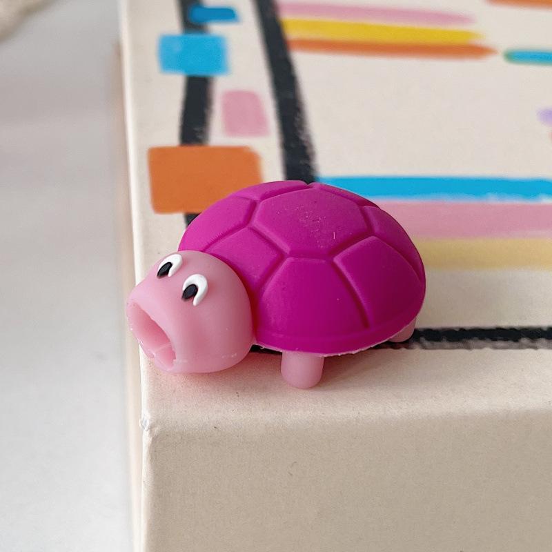 Non-Repetitive Turtle Cable Covers - 10 Colors for Apple & Android Charging Cable Protection