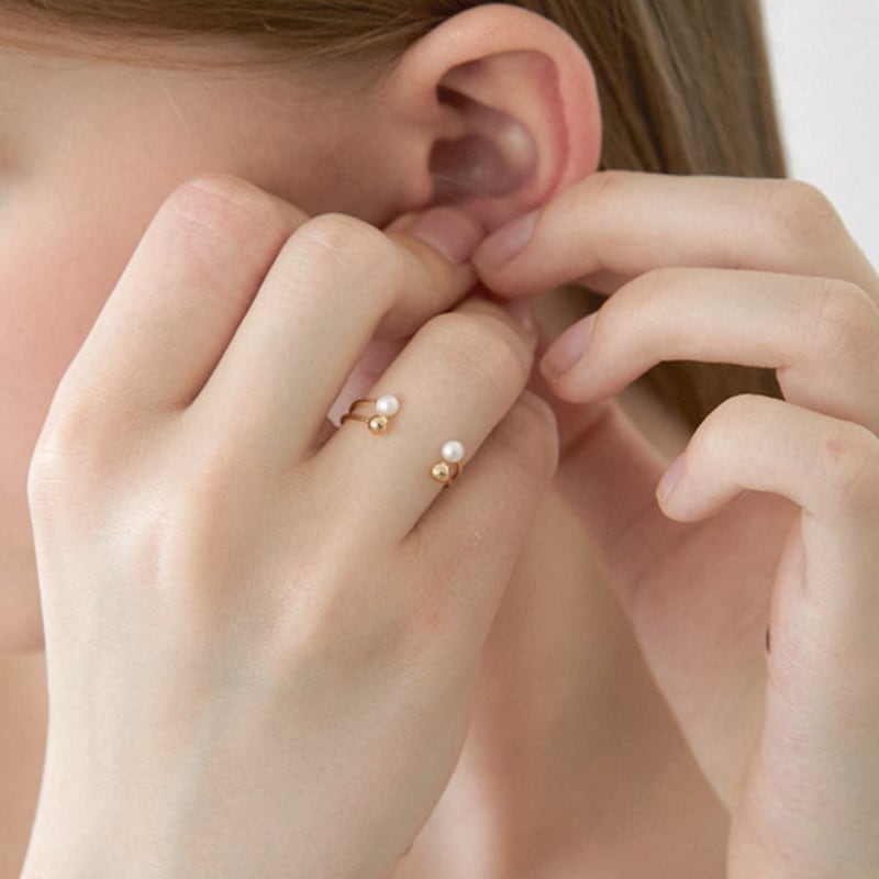 halden thin two ball layered ring (R005_gold)