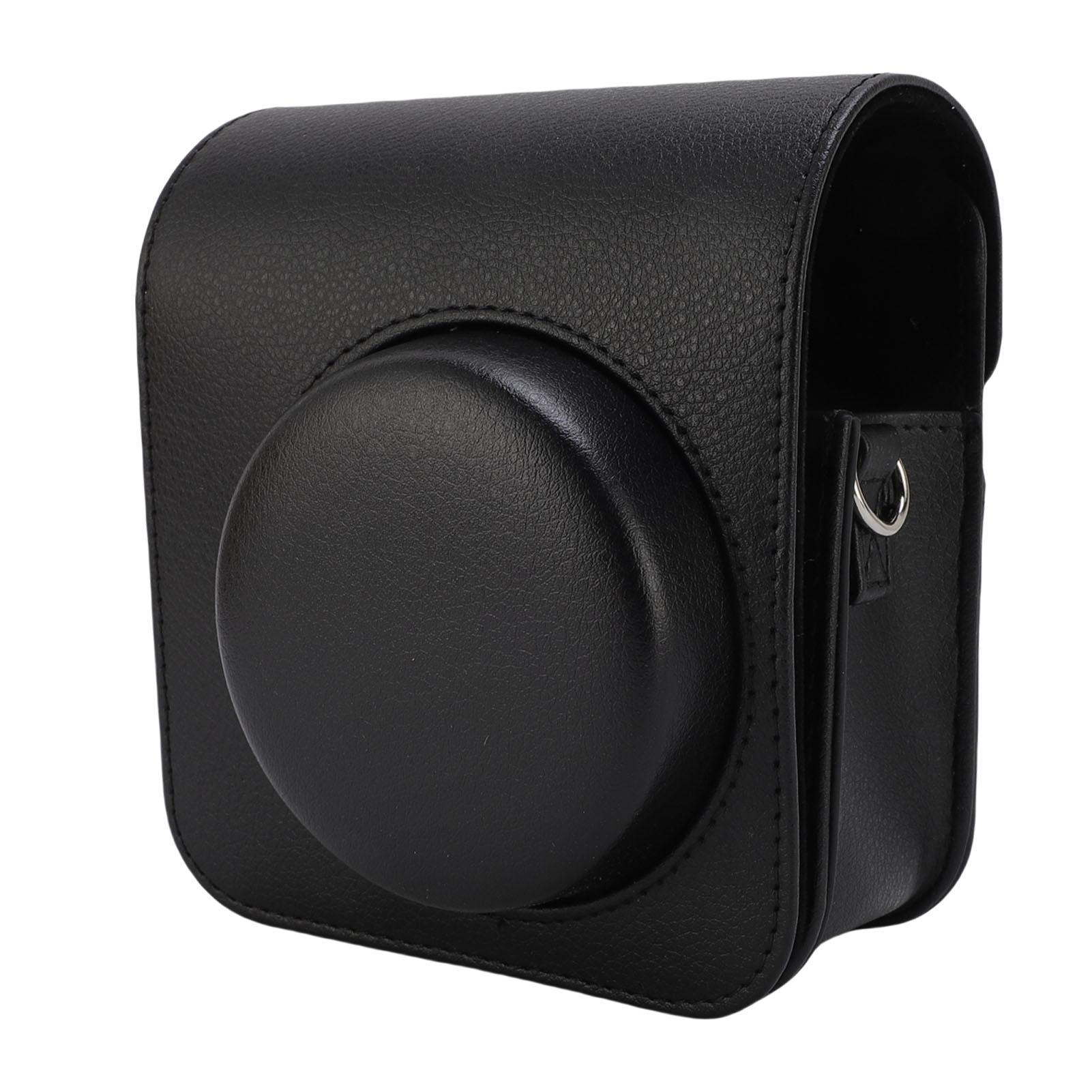 

Защитный чехол, подходит для моментальной камеры Mini41, узор личи, ПУ кожа, магнитная откидная крышка, ретро сумка для камеры с чёрный