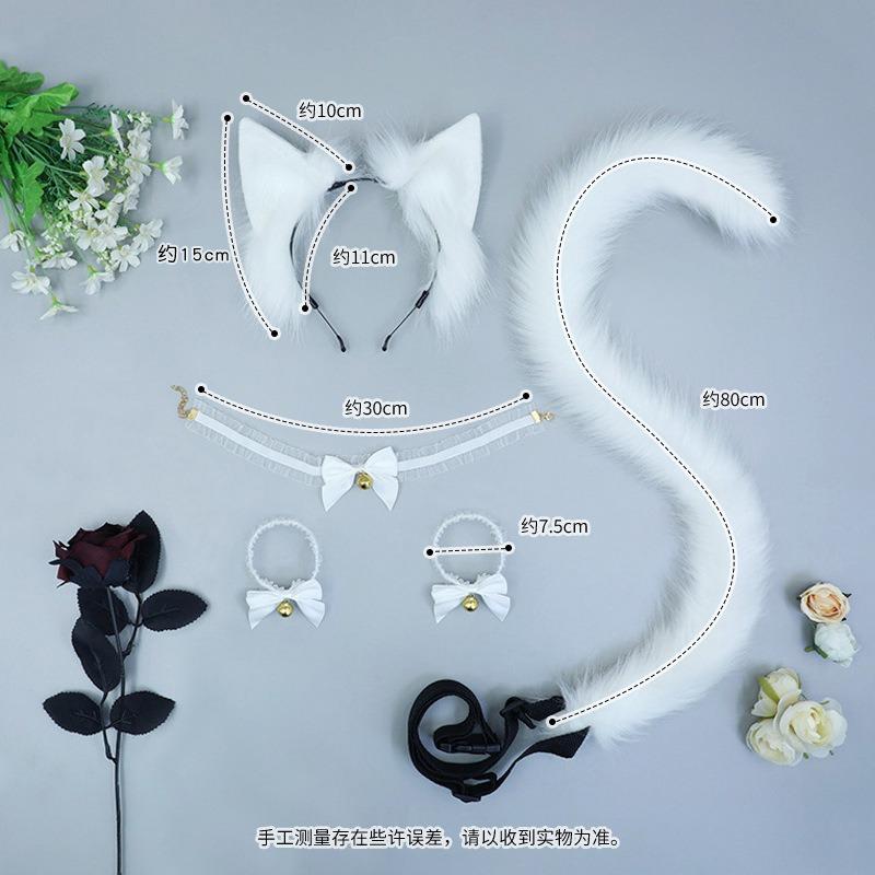 Fox Ear Headband Simulation Animal Ear Hair Accessories Cute Comic-Con Dress Up Handmade Headgear Women's Plush Cat Ear Headband