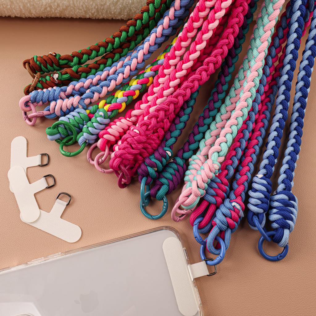 Braided Four-strand Mobile Phone Strap Lanyard, Long Men's and Women's Durable Lanyard, Strong Neck Rope, Outdoor Ins Clip, Anti-drop.