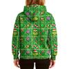 Ladies' Loose And Comfortable Drawstring V-neck Long Sleeved Christmas Printed Sweatshirt