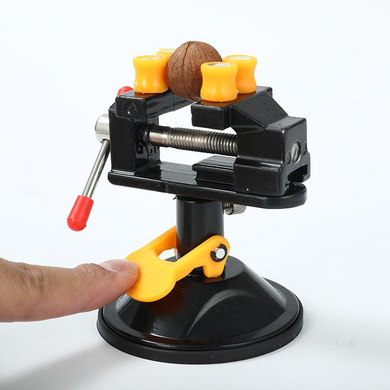 Mini-Bohrmaschinen-Schraubstockklemme mit Saugnapf, 360-Grad-Drehung, Tisch-Schraubstock, Tisch-Schraubstock, DIY-Skulptur, Handwerk, Schnitzwerkzeug