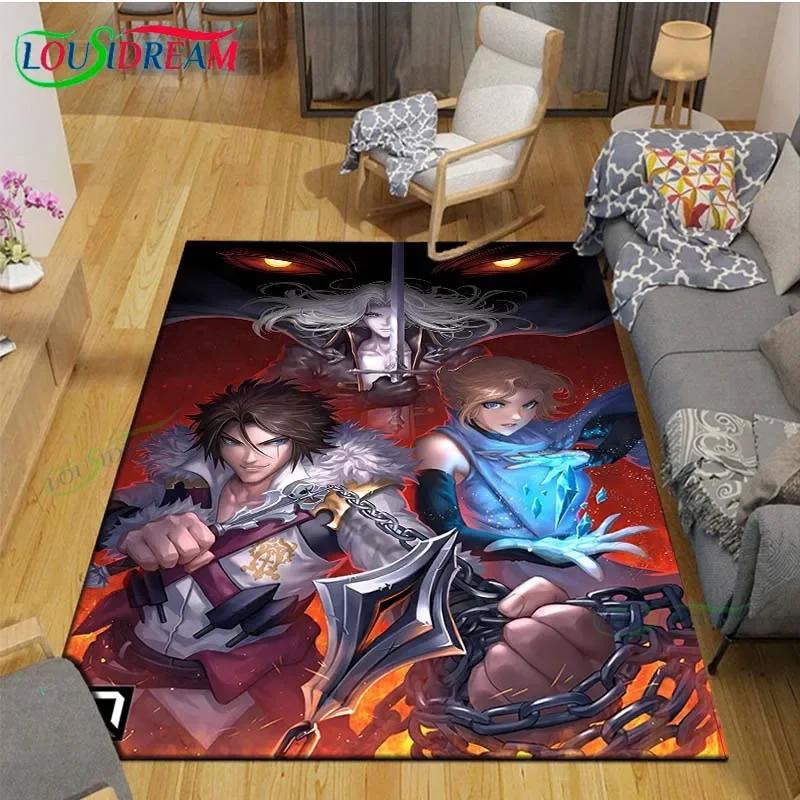 2025 Game 3D C-Castlevania Dracula Carpet Living Room Bedroom Bedside Mat Fashion Floor Mat Area Rug Door Mat Bedroom Decoration