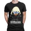 Calimero Schwarzes Küken T-Shirt für Herren Damen Grafik T-Shirts Baumwollkleidung