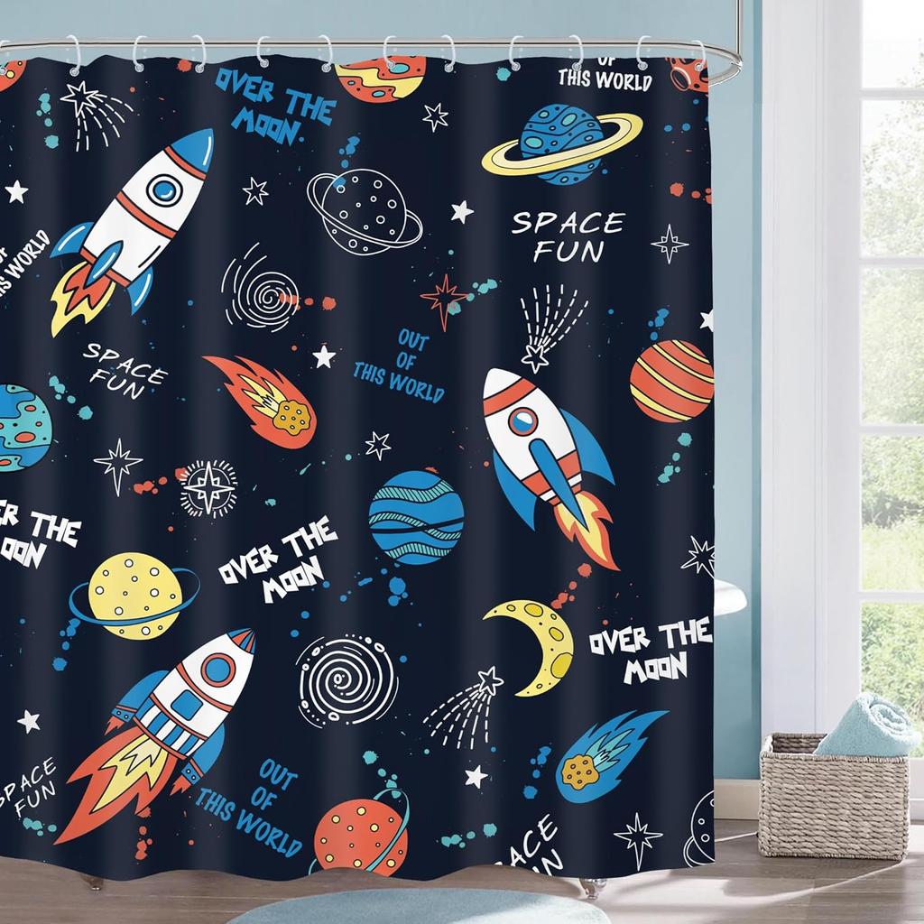 Funny Skull Skeleton Shower Curtain Halloween Pink Girl Gothic Spooky Black Flower Rose Floral Red Wine Unique Scary Women