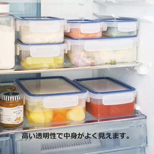 Iwasaki Industrial Lastroware Easy Care Storage Container, Microwave-Safe, Airtight, Heat-Resistant, Large Capacity, 1.3L, Made In Japan, A-2174 BN