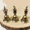 3 Peças Sinos de Latão Pequenos Vintage Carrilhão de Vento Artesanato Sino de Bronze Tibetano Ideias Pingente de Cobre Chaveiro Decoração de Mesa