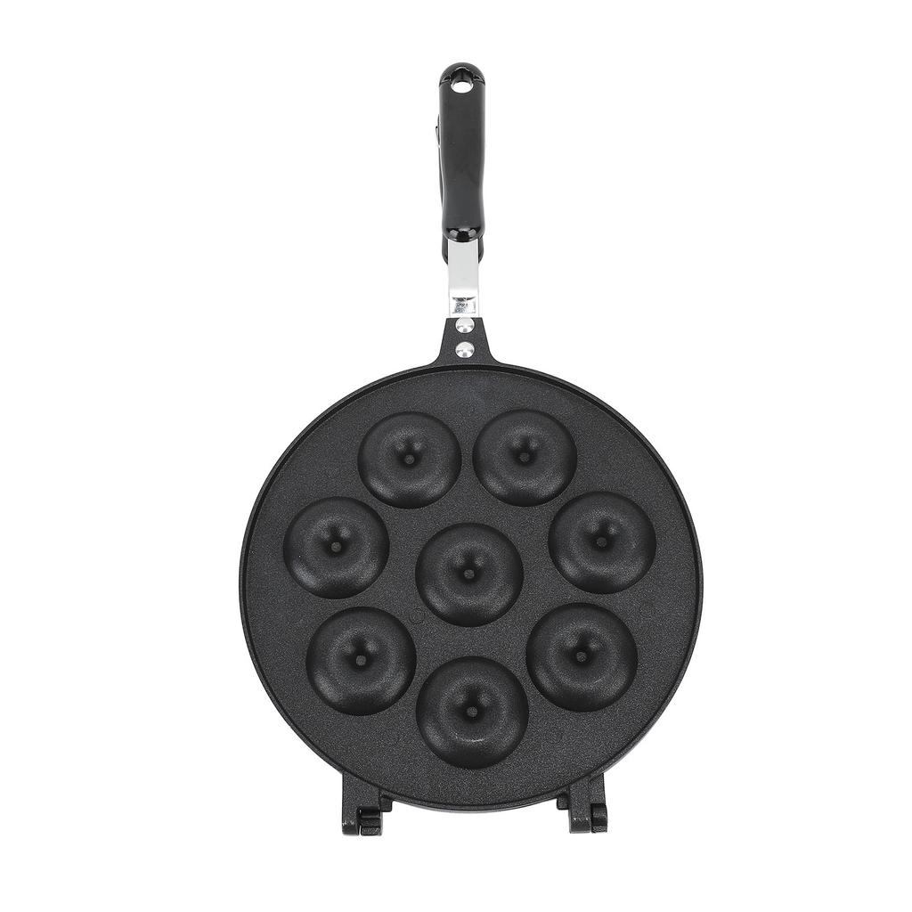 Formă pentru gogoși din aliaj de aluminiu Tavă de copt Tavă de prajituri pentru vafe cu mâner de mână pentru a face prăjituri mici