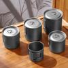 Canecas de titânio portáteis com marcações, alça dobrável para água, café, piquenique, suco, cerveja, vinho, mais leves, camping, ao ar livre