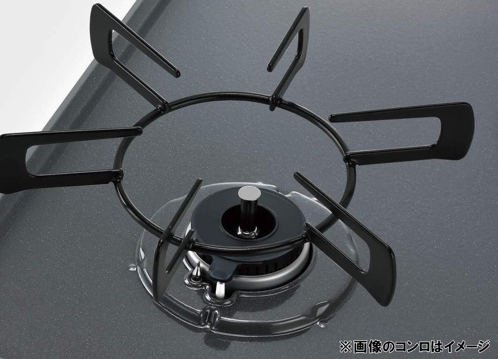 Gas table without 59cm top plate designed for easy high city gas grill, approx. wide, cleaning, left-side heat/for KG64-2HSL/13A