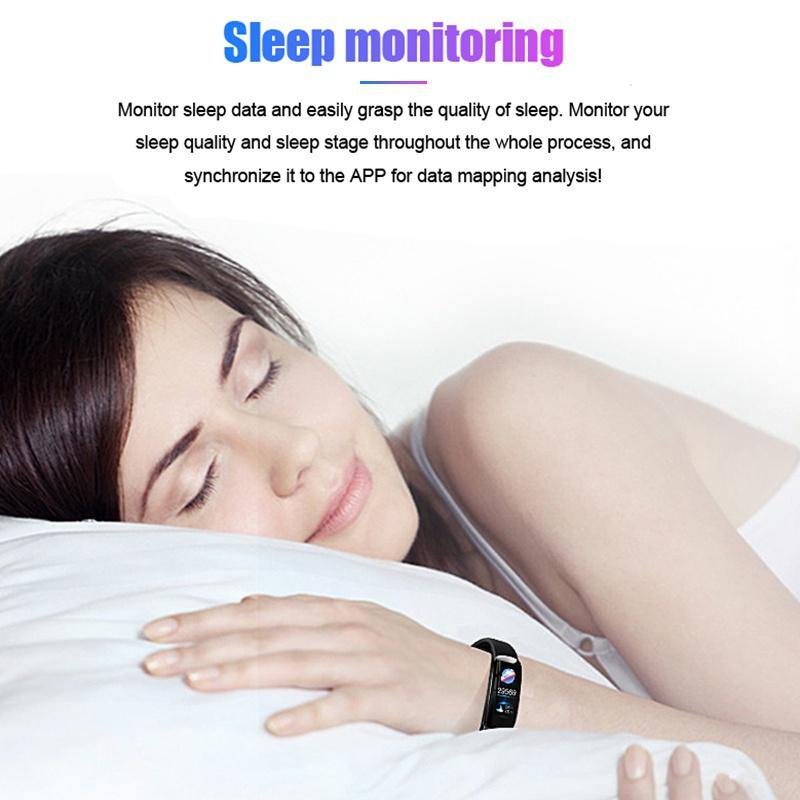 Bildschirm Herzfrequenzmesser Fitness Tracker Sport Smart Armbanduhr