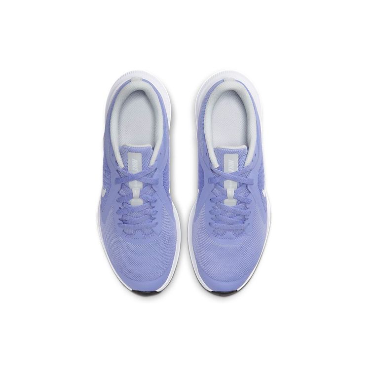 Nike Downshifter 10 Comfortable Shock Absorption Non-Slip Wear-Resistant Breathable Low-Top Running Shoes Kids Sneakers Blue White CJ2066-500
