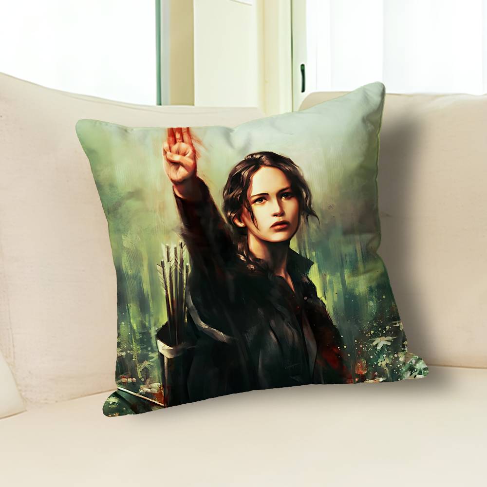 The H-Hunger G-Games-S Various Sizes Square Pillow Case For Car Home Bedchamber Decor Custom Valentine gift