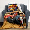 1pc Monster Machines Blaze Outdoor Blanket Lightweight Flannel, Soft & Warm, All-Season Use for Sofa, Outdoor, Camping, Living Room, Office062