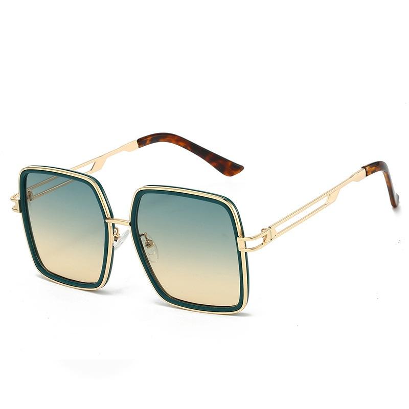 JYL TS Sunglasses UV Square Large Frame Street/M5246 B-1549 дыня