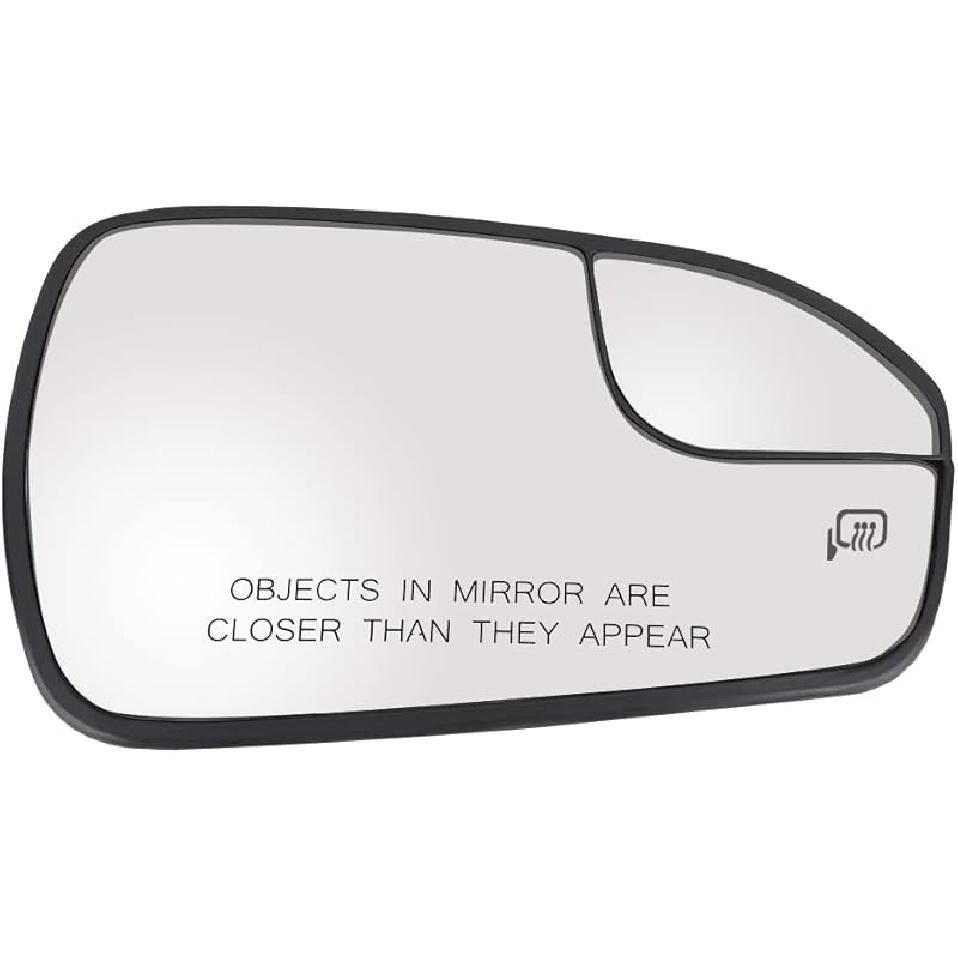 Passenger Right Side Heated Mirror Glass Replacement For 2013 2014 2015 2016 2017 2018   Ford Fusion - Exterior Side View Convex Mirror With Blind