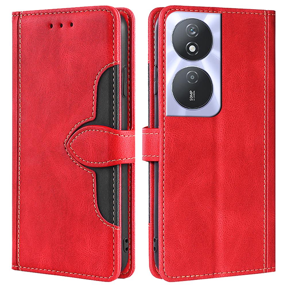 For Honor Play 50 Plus 5G/Play 8T 5G/X7b 4G/90 Smart Case Wallet Leather Cover Straw Hat Pattern