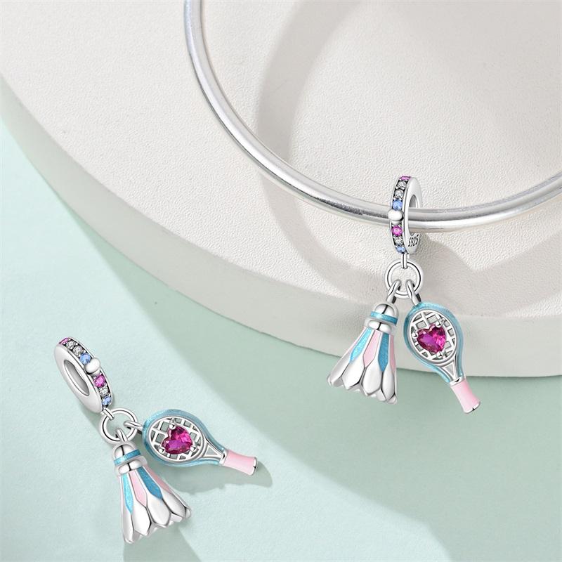 925 Sterling Silver Sports Series Pendants Golf Boxing Baseball Table Tennis Charms Beads Fit Bracelet DIY Jewelry Marking Gift