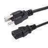 "US ETL-Certified American 3-Plug Power Cord with US Standard Plug"