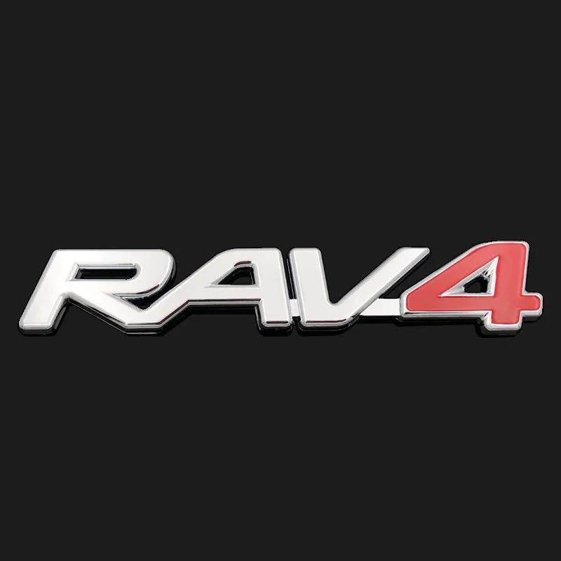 ATG1 RAV4 Emblem Car Trunk Suitcase Sticker RAV4 Car Logo Is Suitable for Toyota RAV4 Car Decoration Refit Parts Accessory 3D ABS