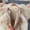 Sexy Sequin Patchwork Mesh Halter Dress Chic Elegant Evening Party Luxury Robe Women High Waist Slim Ceremonial  Dress