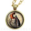 Human Anatomy Organ Necklace Glass Cabochon Science Medical Punk Brain Eye Jewelry Sweater chain Creative Gift
