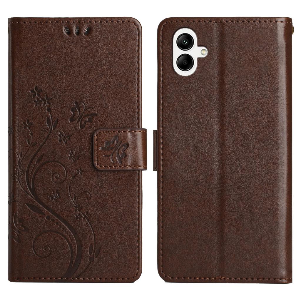 For Samsung Galaxy A06 4G Case PU Leather Phone Wallet Cover with Strap