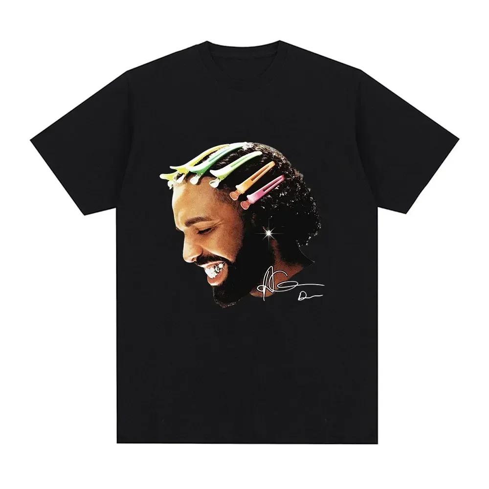 Rapper Drake for All The Dogs Pattern T-shirt Women's Hip Hop Fashion T-shirt Casual T-shirt Plus Size Street Clothing