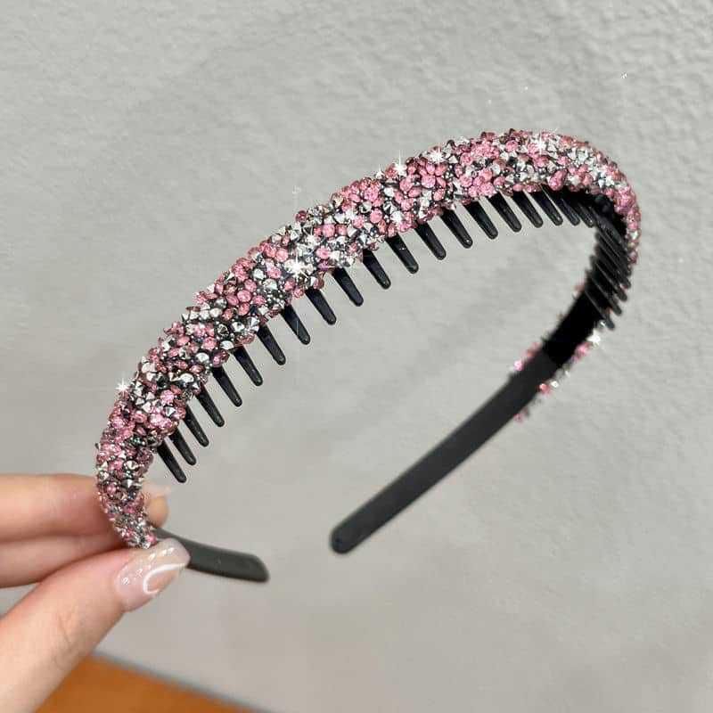 Diamond Non-Slip Headband for Women - 2024 Style for Taming Bangs and Short Hair.
