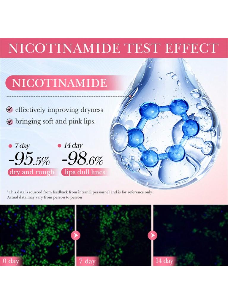 1Pc 5* NIACINAMIDE LIP MASK. Moisturizing And Lip Care, Effectively Improving Drynessand Roughness O