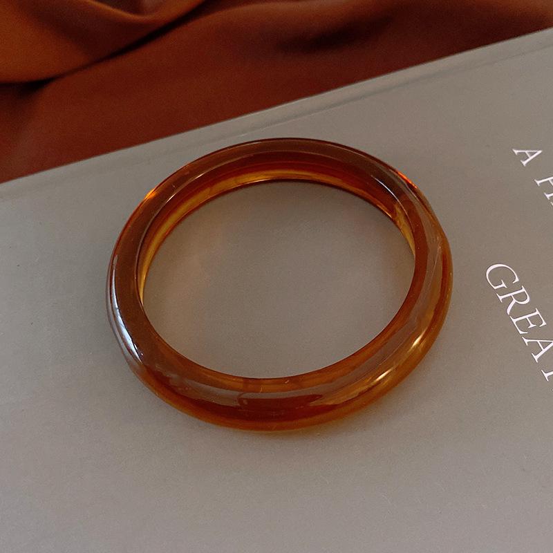 Акриловый браслет-бенгл с градиентом: Винтажный модный тренд Универсальный высококлассный браслет