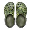 Crocs Breathable Round Toe Thick Sole Hole Shoes Unisex Camouflage Green