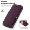 Wireless Charging Flip Phone Case For iPhone 18 17 16 15 14 13 12 Pro Max For Magsafe Leather Case Cards Slots Kickstand Cover