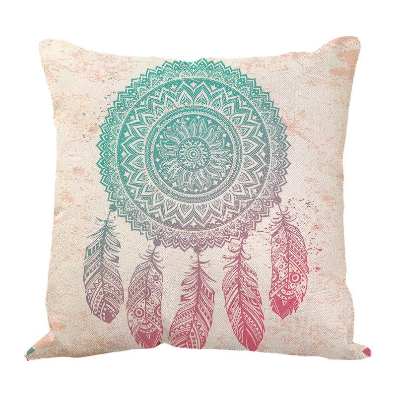 Dreamcatcher Printed Bay Window Decoration Pillow Case Car Waist Pad Pillow Sofa