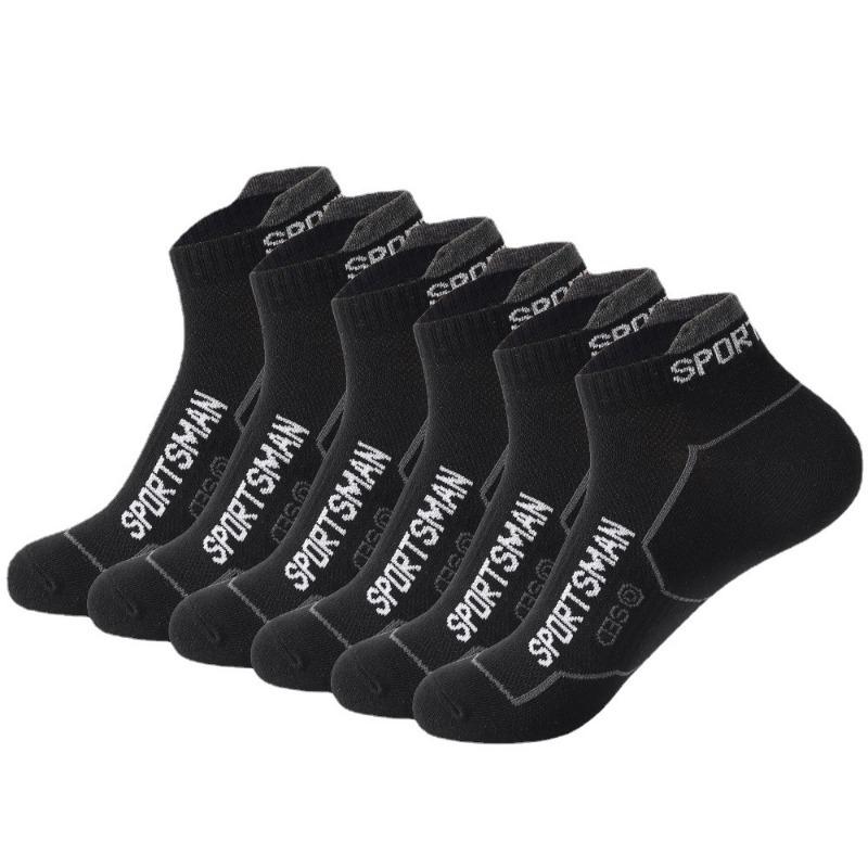 Cozy Up 5 Pairs Men's Socks Sports Mesh Running Socks, Sweat-absorbent and Deodorant Short Socks, Casual Cotton Socks, Low-cut Socks
