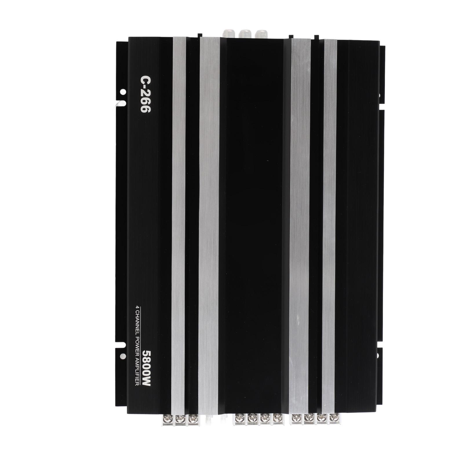 Автомобильный усилитель 5800 Вт 2 4 Ом 4-канальный Высокоэффективный Металлический Универсальный для Акустической Системы