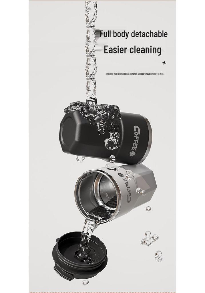 Trendy 304 Stainless Steel Portable Pull-Rope Travel Cup - Cola Coffee Gift Cup