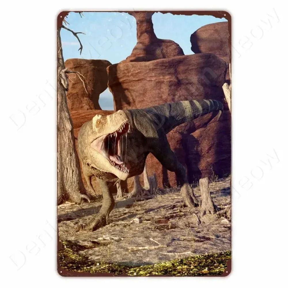 Dinosaur Retro Metal Tin Sign Wall Decor 20x30cm