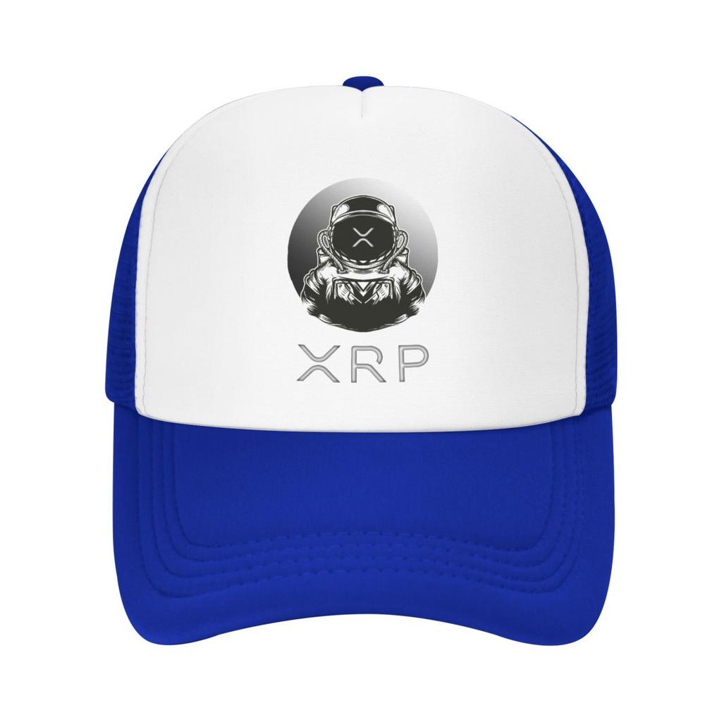 Individuelle Punk Ripple XRP To The Moon Baseballkappe für Herren Damen Atmungsaktive Bitcoin Trucker-Kappe Outdoor Snapback-Hüte