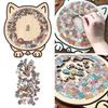 135Pcs/Set Cat Shaped Wooden Jigsaw Puzzle Focus Logic Training Wood Puzzle Game Educational Difficult Puzzle Toy Decoration Cat Lovers Gift