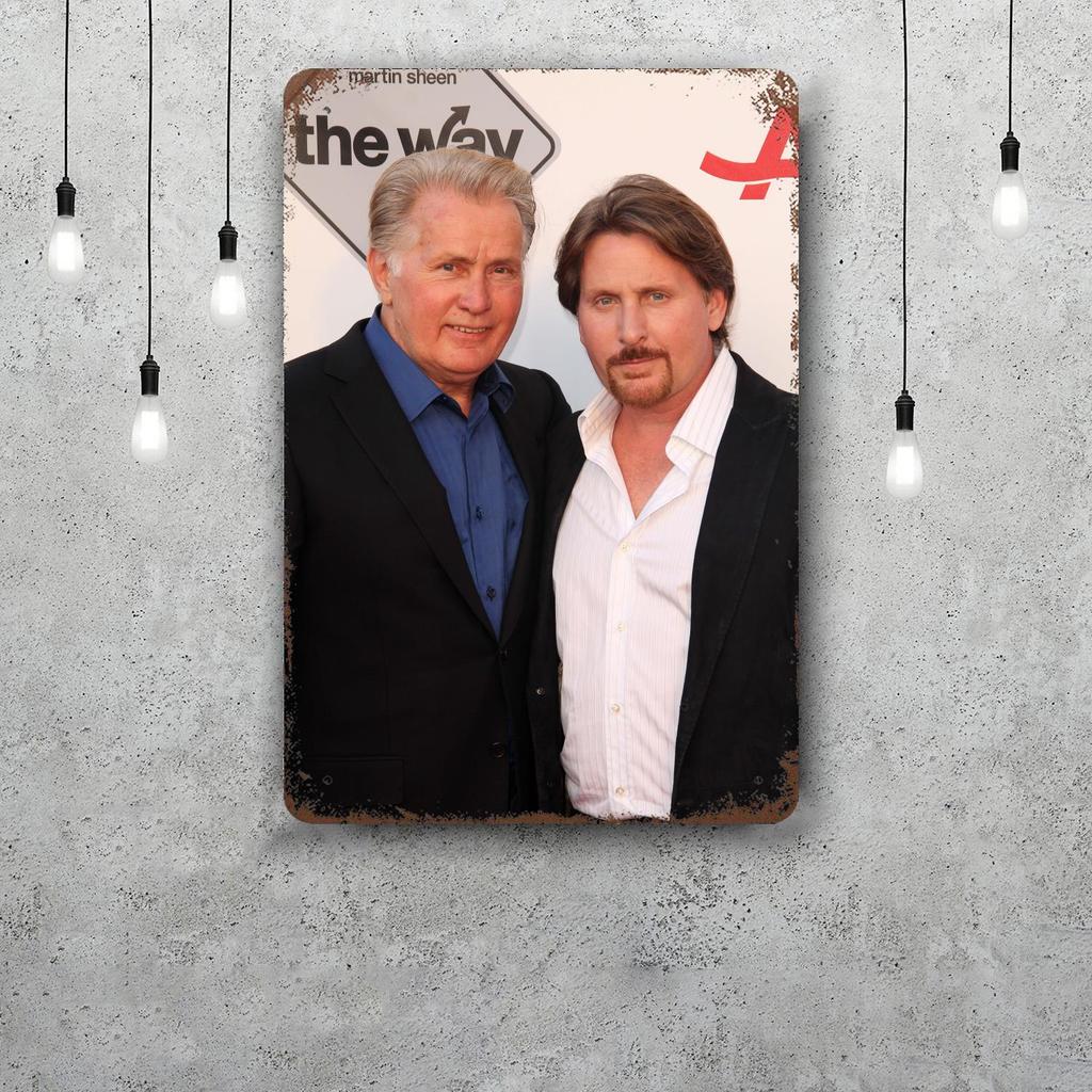 Emilio Estevez Actor Decor Poster Vintage Tin Sign Metal Sign Decorative Plaque for Pub Bar Man Cave Club Wall Decoration