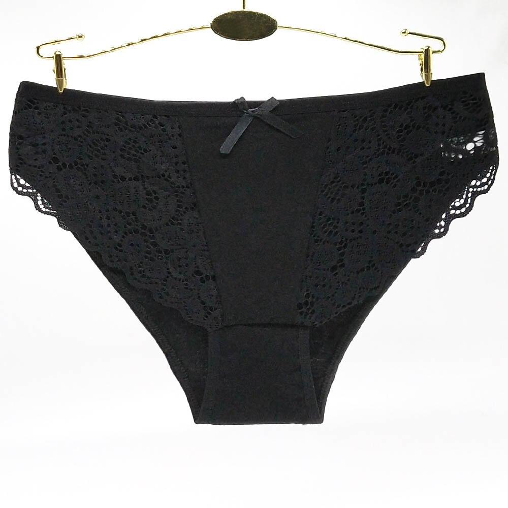 Ropa interior Mujer Calzoncillos Bragas Calzoncillos de encaje sexy de algodón 6 unids/lote