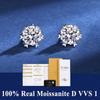 D VVS1 Moissanite Stud Earrings For Women Pass Diamond Tester Pen S925 Platinum Plating Moissanita With 2 GRA Certificates