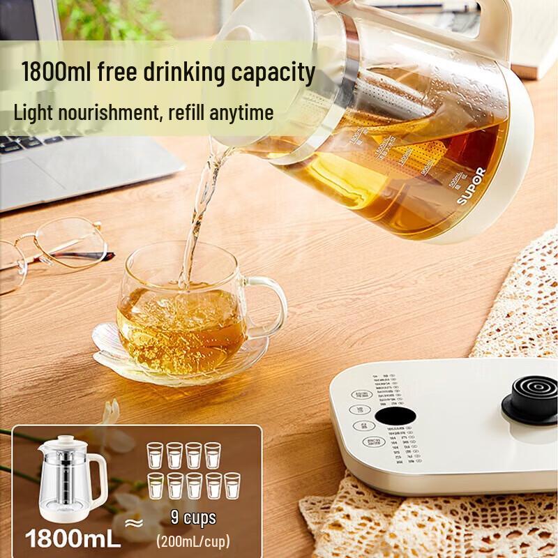 SUPOR 1.8L Smart Health Kettle CN Plug (adapter Included)