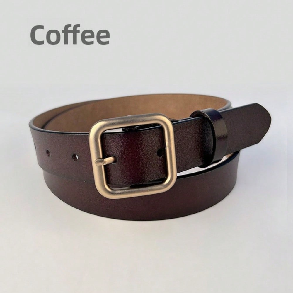 Belt Women's Pin Buckle Casual Versatile Retro Belt Women's Japanese Buckle Jeans Belt